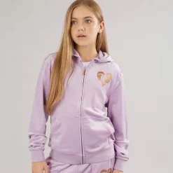 Best Piger Velour Træningsdragt Lavendel Træningsdragter Og Sæt