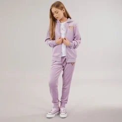 Best Piger Velour Træningsdragt Lavendel Træningsdragter Og Sæt