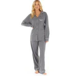 Outlet Pyjamas Angelika Charcoal til kvinder Dame Undertøj, Sokker Og Nattøj·Nattøj