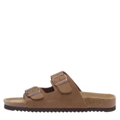 Sandaler til kvinder med to stropper Kamel Dame Klip-Klapper Og Sandaler|Klip-Klapper Og Sandaler
