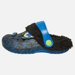 Clearance spædBørn Drenge Lennox Mærke Pelsforet Træsko Sort/​Blå Klip-Klapper Og Sandaler|Klip-Klapper Og Sandaler