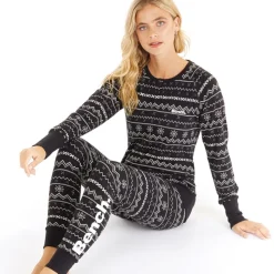 Outlet Sæt med Loungewear til Kvinder Fairisle Dame Undertøj, Sokker Og Nattøj·Nattøj