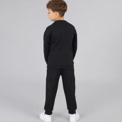 Discount Sæt med Sweatshirt og Joggingbukser til Drenge Sort Træningsdragter