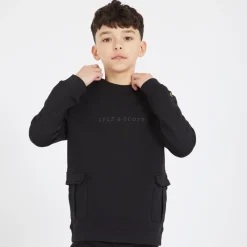 New Sweatshirt med Cargo Lommer Z865 Sort Jet Hættetrøjer Og Sweatshirts
