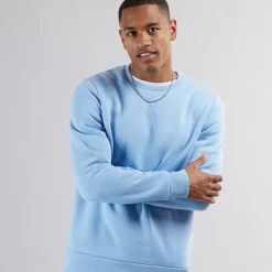 Best Sweatshirt med rund hals til Herre Arktisk Blå Hættetrøjer Og Sweatshirts·Sweatshirts