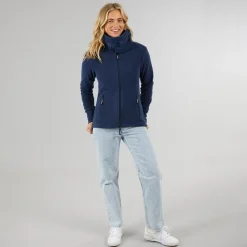 Best Træningsjakke i Microfleece med Hætte Blå til Kvinder Dame Jakker Og Frakker·Fleecetøj|Hættetrøjer Og Sweatshirts·Fleecetøj