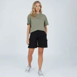 Outlet T-shirt Oona Kaki Ash Dame Dame Overdele·T-Shirts