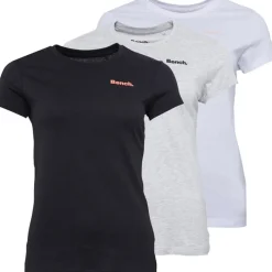 Clearance T-shirts til Kvinder Jada 3-pak Sort/​Grå Melange/​Hvid Dame Overdele·T-Shirts|Overdele·Overdele