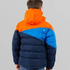 Clearance Vandtæt Paddet Jakke med Hætte til Junior Drenge Blå/​Rød/​Blå Jakker Og Frakker