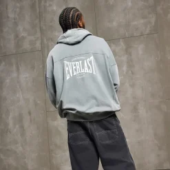 Hot Vasket Oversized Hættetrøje Røget Blå Dame Hættetrøjer Og Sweatshirts·Hættetrøjer|Hættetrøjer Og Sweatshirts·Hættetrøjer